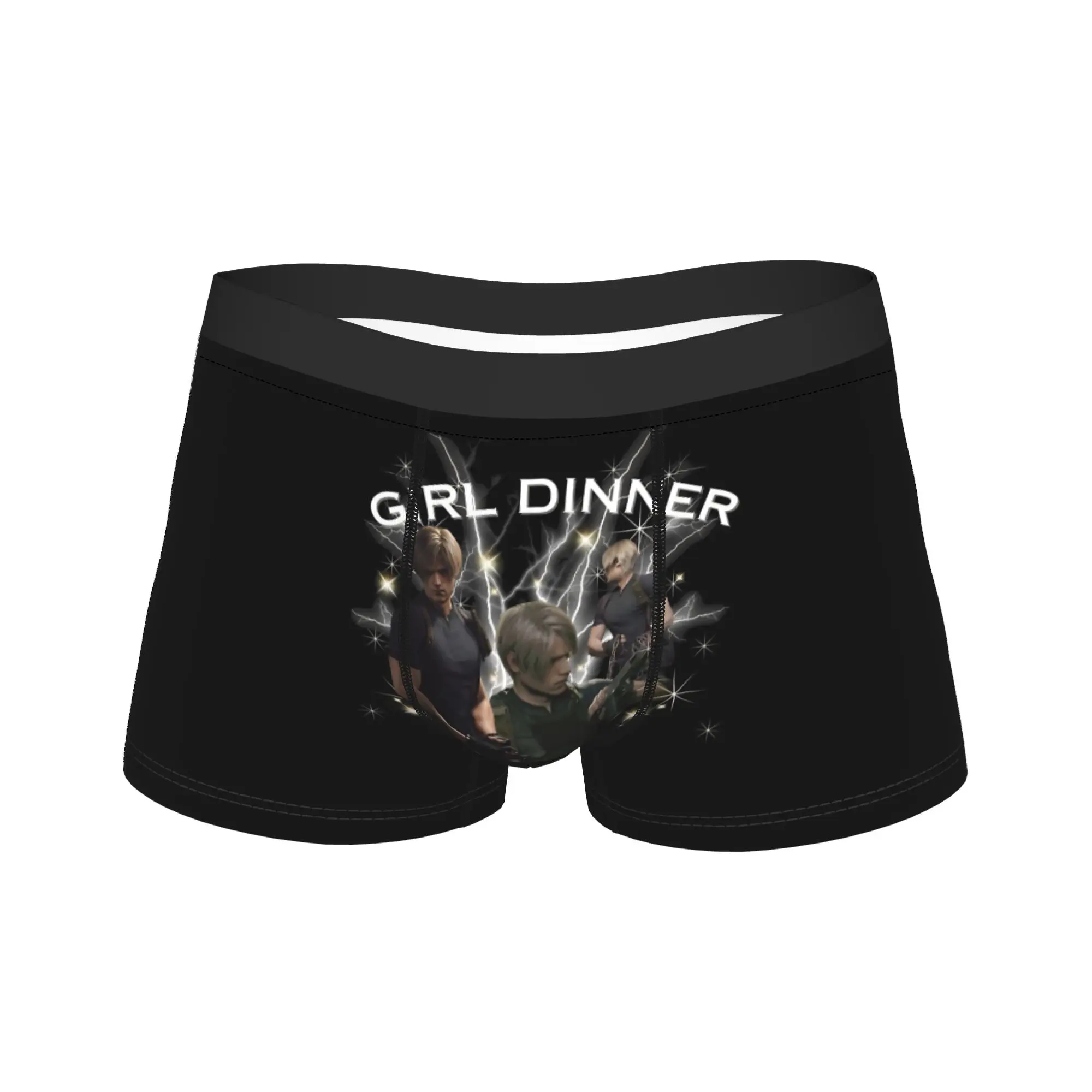 

Men's Leons Kennedy Girl Dinner Boxer Briefs Shorts Panties Soft Underwear Male Sexy S-XXL Underpants