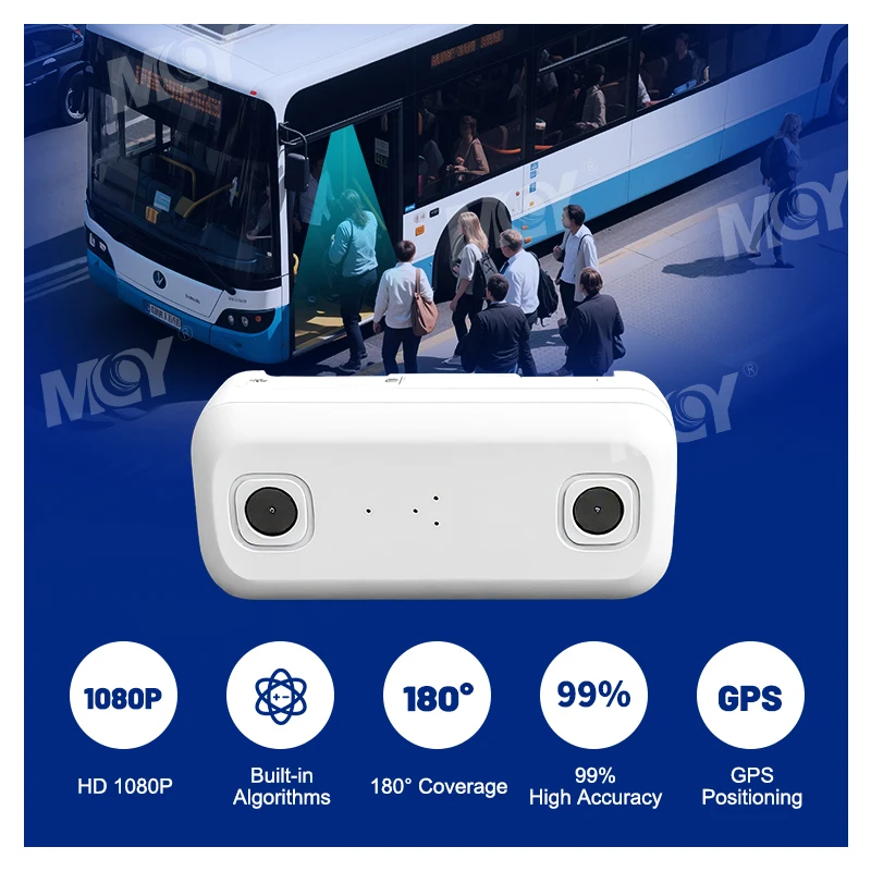 Myt MCY AI Smart Passenger Flow Analysis Automatic Passnger Counter Camera For Bus Coaches Train School Bus