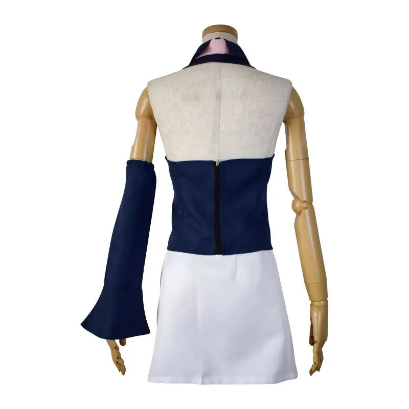 CyAnime 일곱 가지 대죄 코스프레 엘리자베스 리오네스 의상 블루 탑 화이트 스커트 유니폼 슈트 소녀 할로윈 의상 W 포함