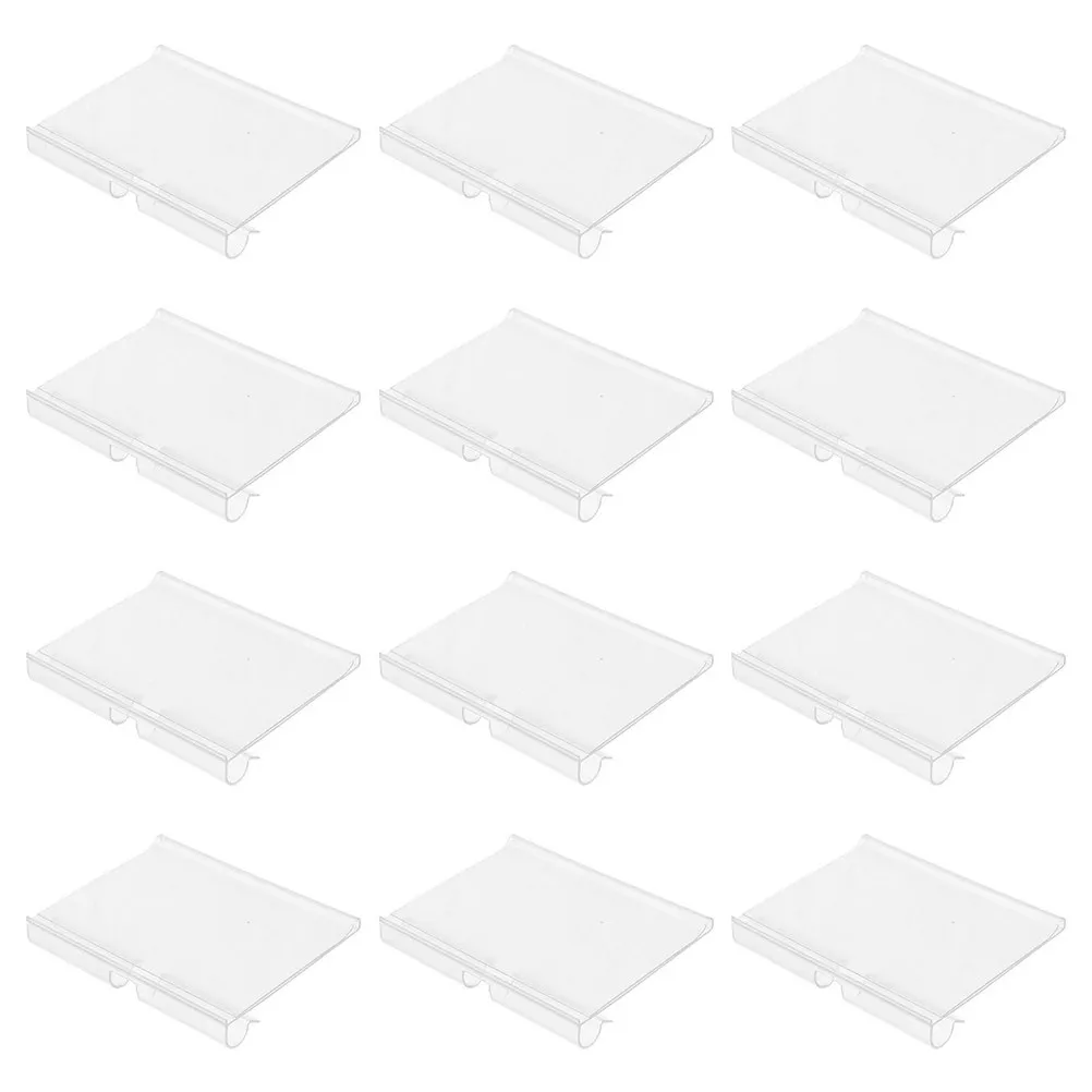 

50Pcs Supermarket Price Label Holders Clear PVC Retail Sign Clips Easy Insert Shop Wire Shelf Tag Display Holders