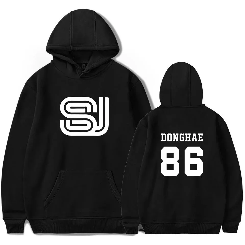 Super Junior Print Basic Fashion Casual Popular Men Hoodie Sweatshirt Streetwear Kpop Cool Hipster Pullovers Men Hoodies