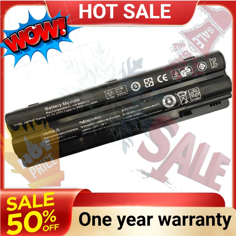 SWZY JWPHF WHXY3 6/9 Cells 56Wh Laptop Battery For DELL XPS 14 15 17 L501X L502X L521X L701X L702X L401X J70W7 R795X THHK 312-11