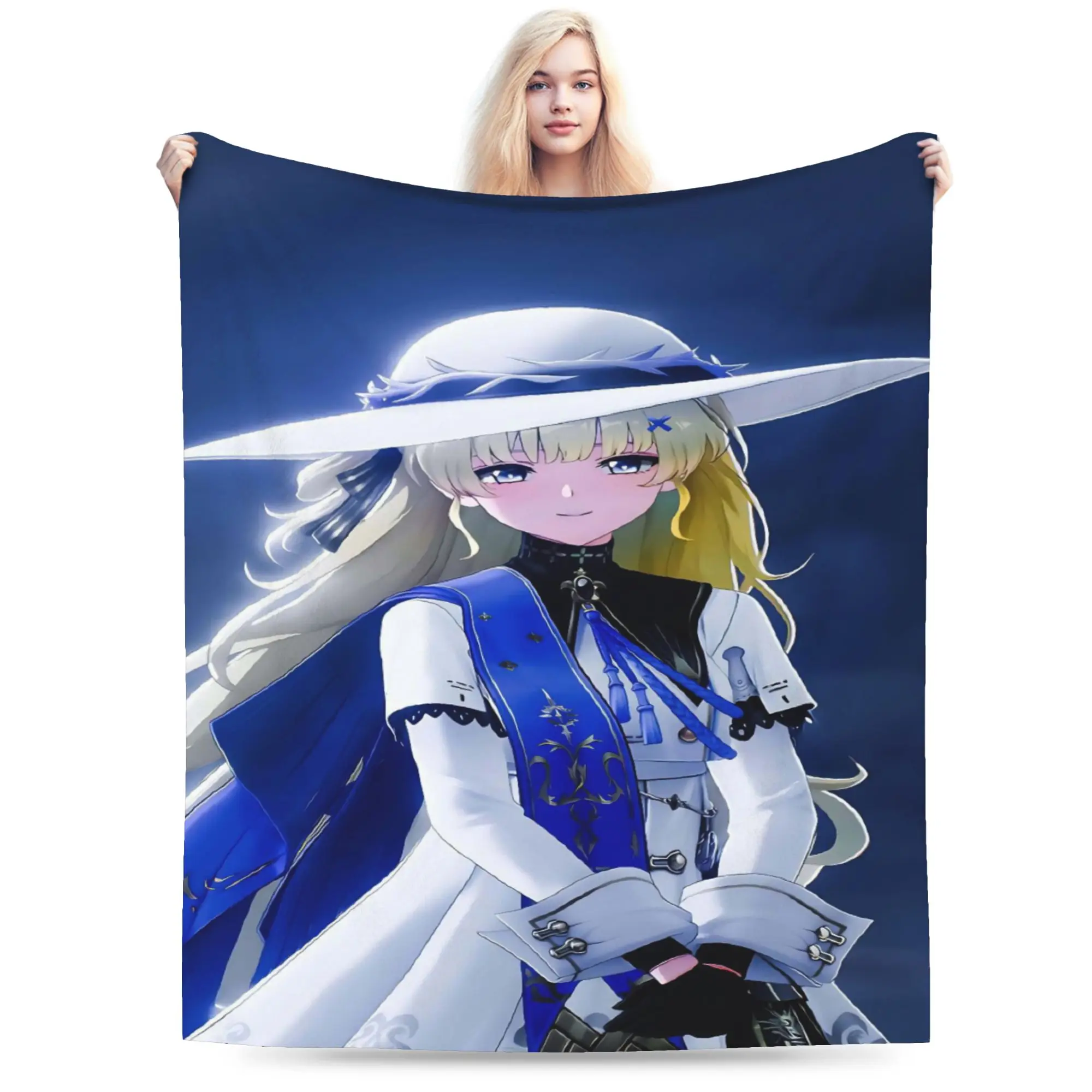 Wuthering Waves Rinascita Phoebe Zani Blankets Quality Soft  Throw Blanket Winter Students Couch Bed Aesthetic Bedspread