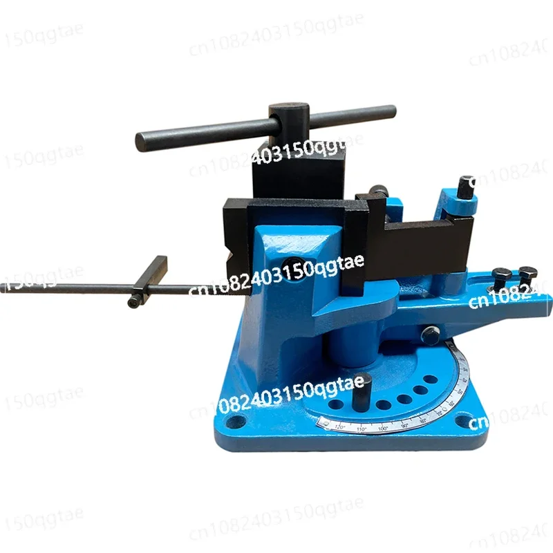 Pipe Bender UB-100 Manual Detachable Lever Hot & Cold Flat Round Angle Steel Tube 120-Degree Universal Bending Machine