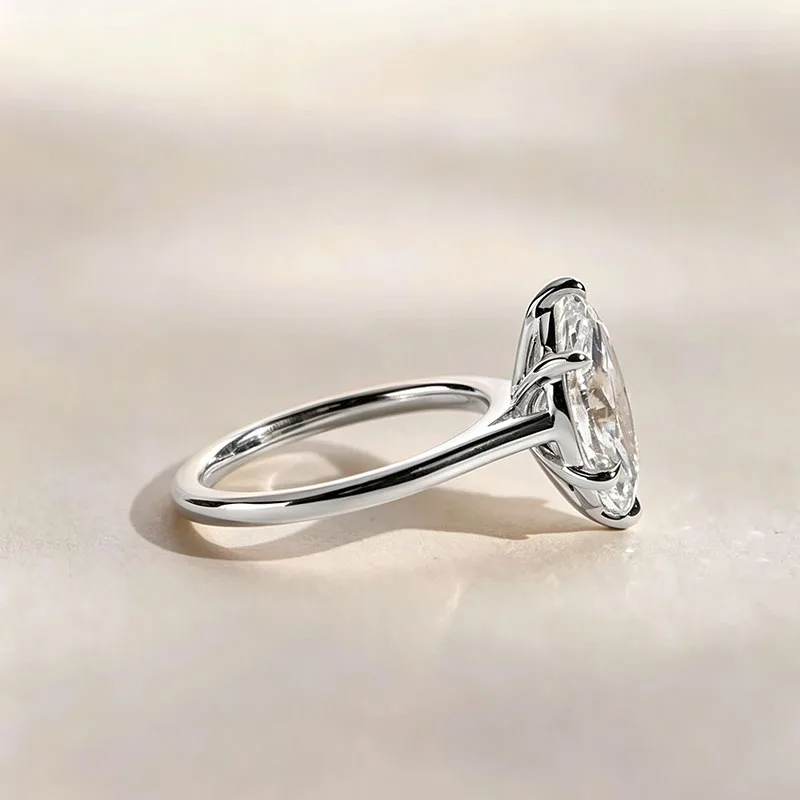 Platin 950 CVD Laborgezüchteter Diamantring 2 Karat Marquise-Schliff IGI-zertifiziert E VS1 Verlobungs- und Ehering Luxuriöser Edelschmuck – Detail 8