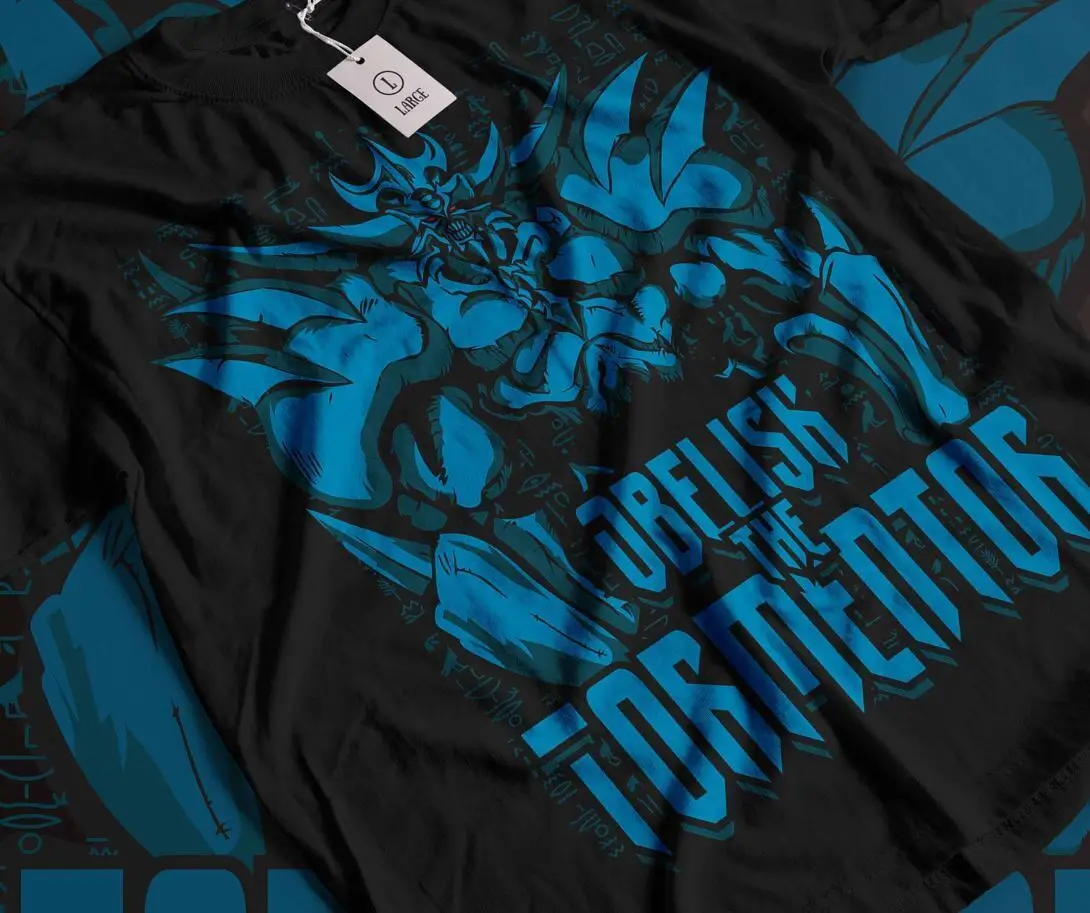 

Obelisk T-Shirt The Tormentor Kaiba Yu Gi Oh Yu-Gi-Oh Black shirt All Size