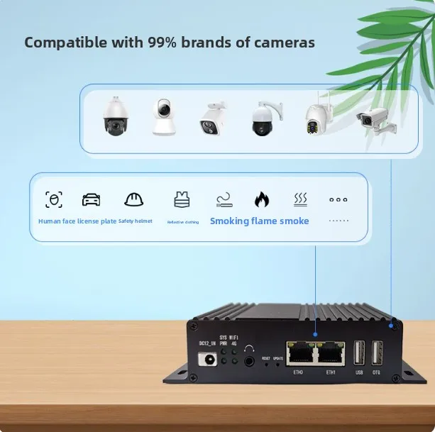 AI edge computing box processing end point video intelligent analysis server event recognition algorithm detection