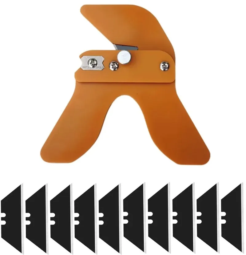 

2 in 1 Manual Trimming Blade Arc Straight Edge Banding Strip Scraper Board PVC Binding Edge Trimmer Deburring Tool Woodworking