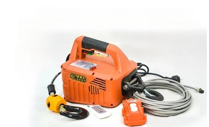 3in1 Portable Electric Hoist 220V Wireless Remote Control Winch Crane Machine Hook Pulley System