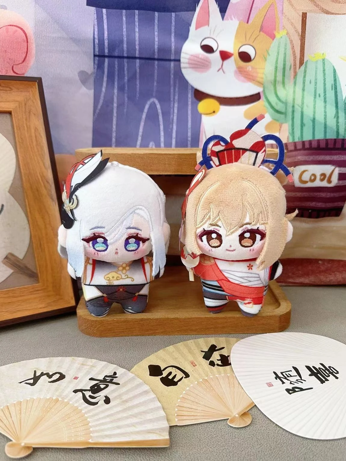 

Game Genshin Impact Arataki Itto Shen He Yoimiya Kamisato Ayato Mascot Costume Plush 10cm Doll for Cosplay Events Roleplay Gift