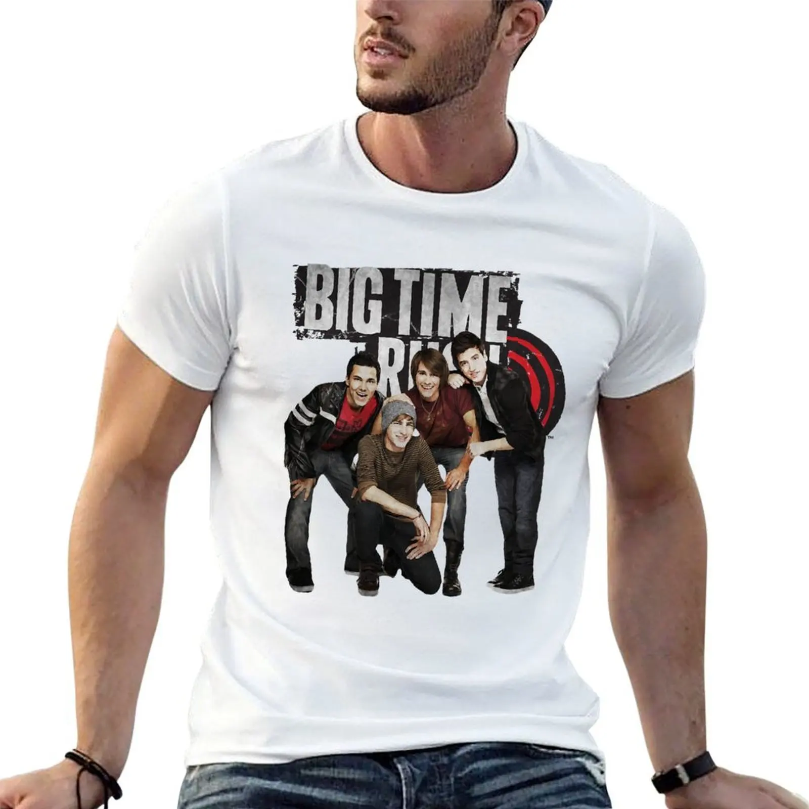 

Для рубашек посылка футболка Big-Time man хлопковая футболка Rush черная однотонная мужская футболка для аниме хлопок