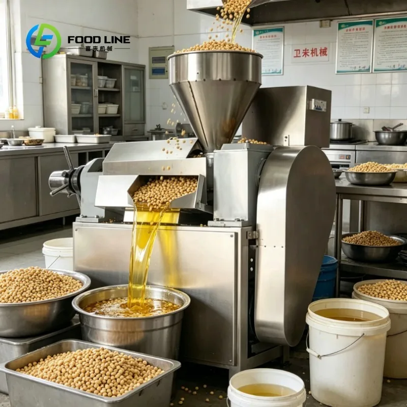 Commercial Oil Press Machine Automatic Cold Press Oil Extractor for Peanut Sesame Sunflower Seed Coconut Oil Maker