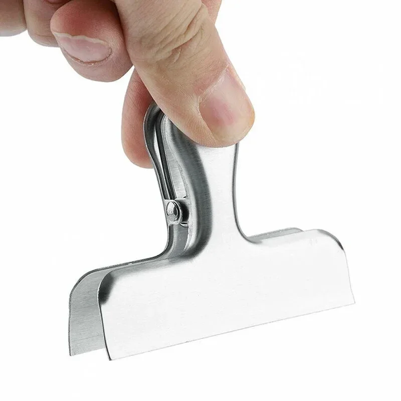 Steel Chip Bag Clips Heavy Duty Airtight Seal Clamp Food Saver For Snack Open Bags Kitchen Storage
