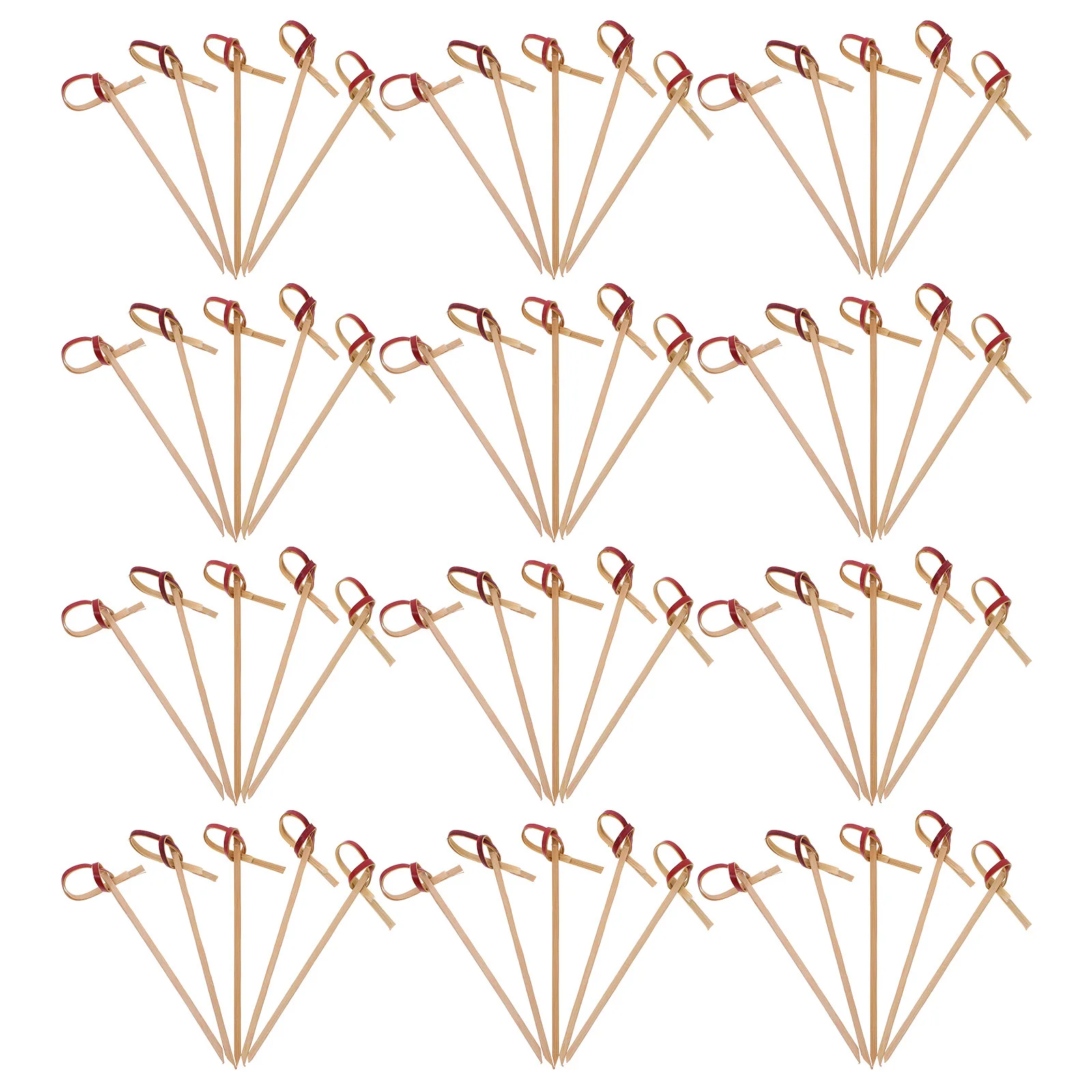 

100Pcs Bamboo Cake Picks Festive Fruit Toothpicks for Party Dessert Eating Sticks Cupcake Decorations Cocktail Picks Sandwich