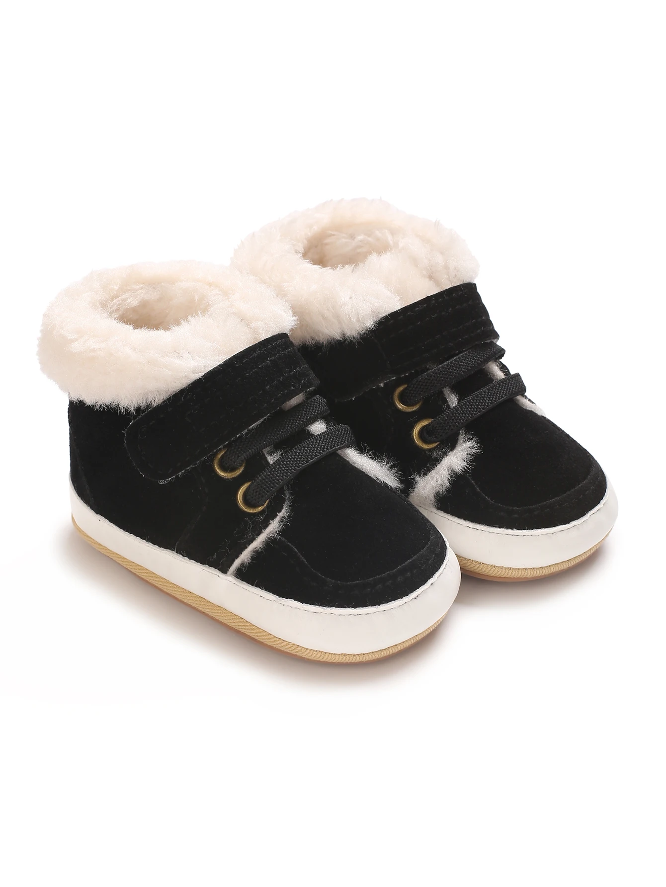 Baby Winter Boots - Soft Cotton Snow Shoes for Toddlers | Warm First Walkers 0-24M | Solid Color Design"