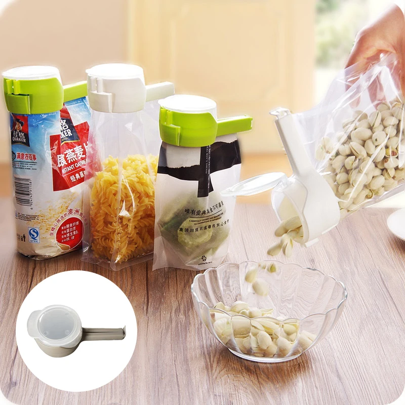 Clip di tenuta per Snack morsetto sigillante per la conservazione della freschezza aiutante in plastica salva cibo gadget da cucina da viaggio sigillo versare Clip per borsa per la conservazione degli alimenti