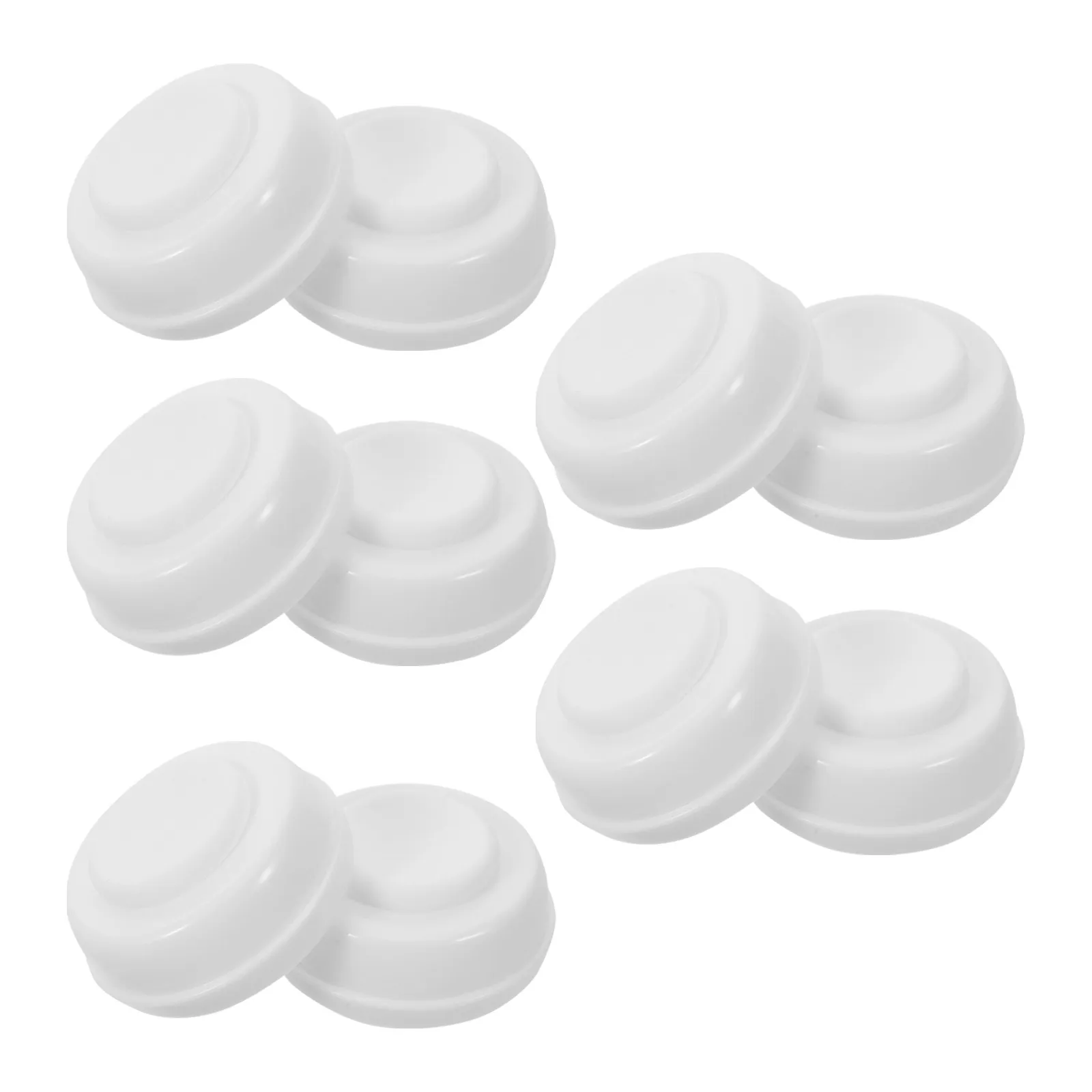 

10 шт. универсальных герметичных крышек для бутылок с широким горлышком, 5 см, пылезащитные, непротекаемые, с четырехсторонней резьбой, сменные, для детских бутылочек