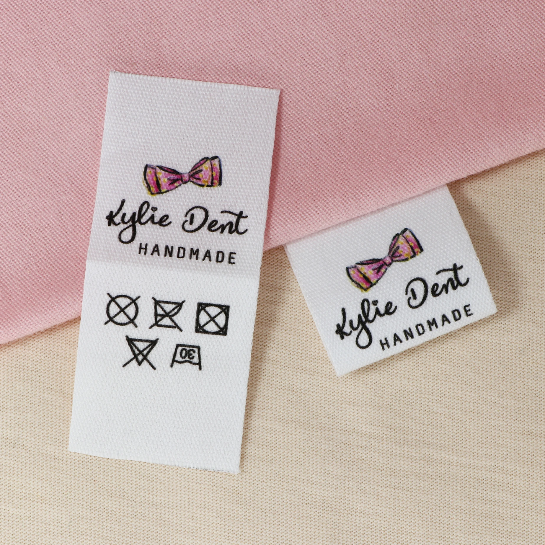 Custom Clothing Labels , Personalized Brand, Cotton printed Tags, Handmade label, Logo or Text,  Watercolor Labels (FR194)