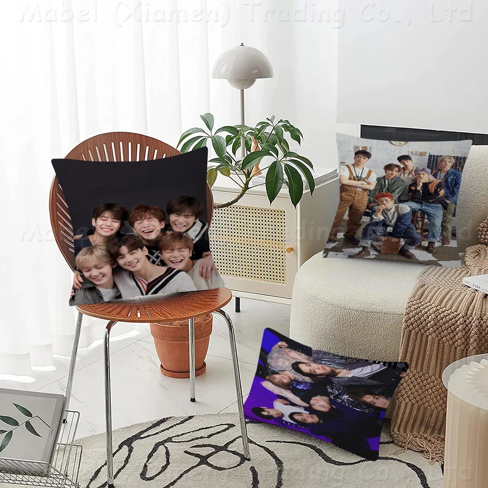 

KPOP Korean Boys Groups ASTRO Cushion Cover 30x50 Polyester Sofa Cushions Decorative Throw Pillows Home Decoration Pillowcover