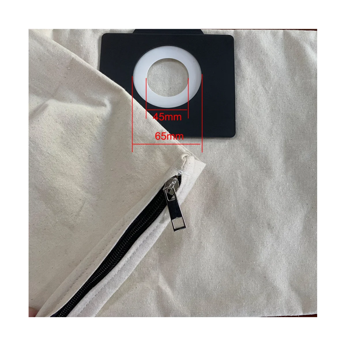 2Pcs Washable Zipper Filter Bags for WD3 WD1 MV1 TN Series Vacuum Cleaner ,Vacuum Cleaner Dust Bag