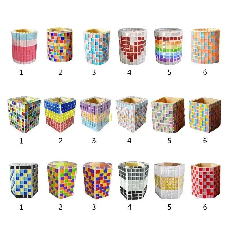 Interesting DIY Pencil Pen Holder Cup Material Decorative Desk Storage for Kids Makeup Brush Stationery Tape best sale
