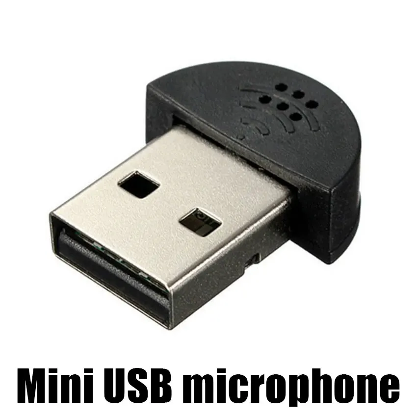 10pcs USB 2.0 Microphone Portable Mini Omni-Directional Stereo USB MIC for Laptop PC Computer Chatting Online Meeting