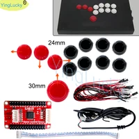 Hitbox-kit de botones Sanwa originales, codificador usb arcade Zero Delay, compatible con PC hitbox, ps3, raspberry pi