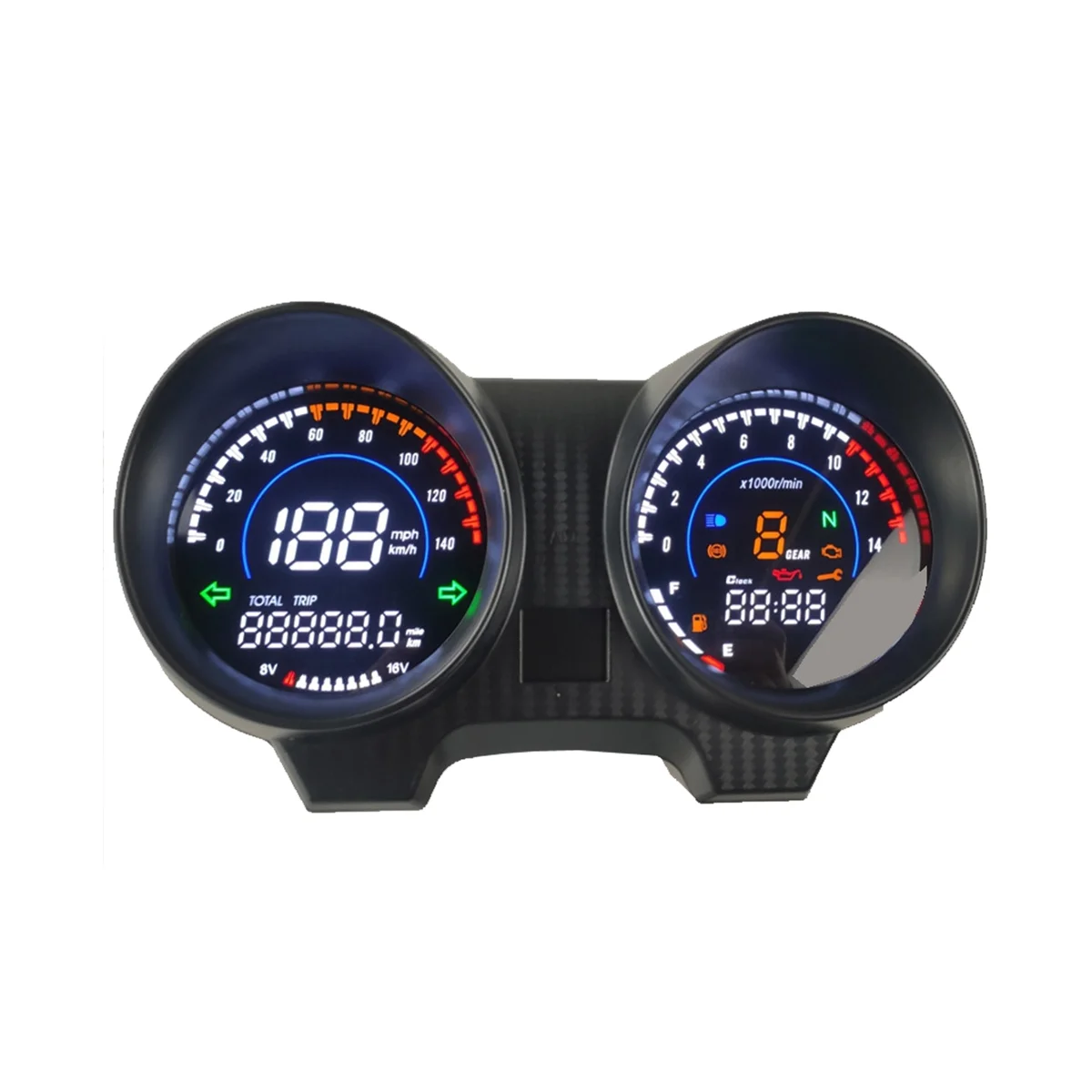 LED Digital Dashboard Motorcycle RPM Meter Speedometer for Brazil TITAN 150 Honda CG150 Fan150 Motorcycle Accessories