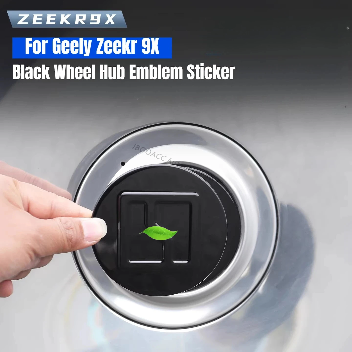 

For Zeekr 9X Car Wheel Hub Sticker Door Handle Front Hood Tailgate Emblem Stickers Exterior Black Car Styling Accessories Decor