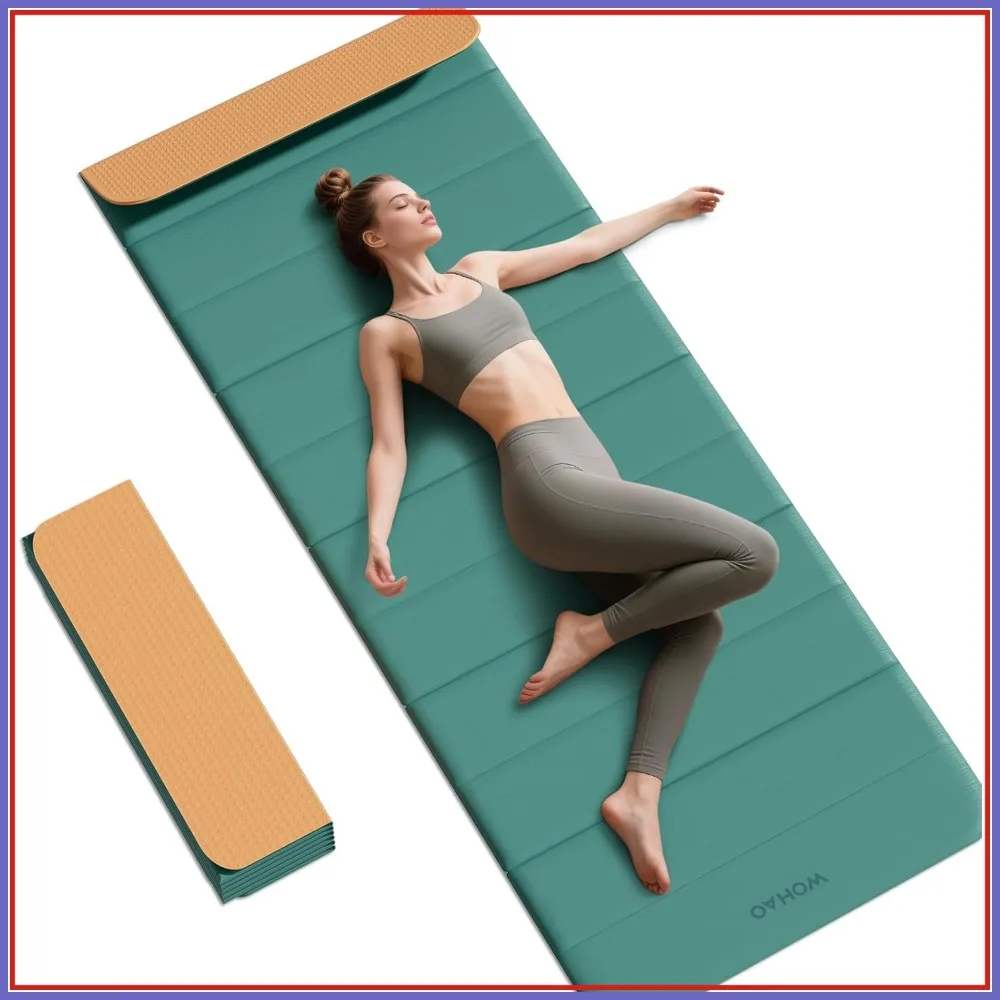 

12-Fold Non-Slip Yoga Mat, 75x26x0.4in - Compact for Travel, Perfect for Yoga & Pilates