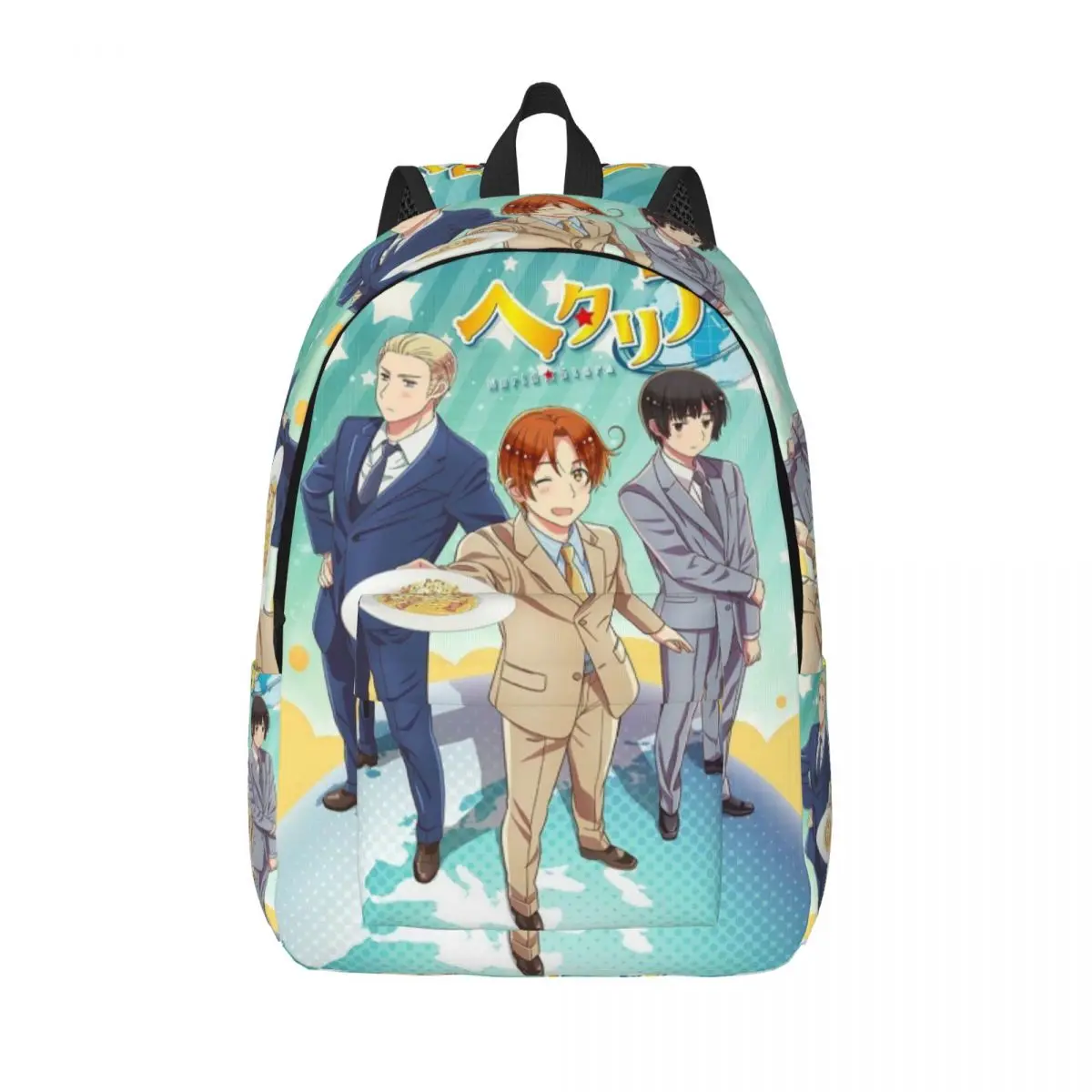 

Hetalia World Stars Backpack for Men Women Fashion Student Business Daypack Laptop Computer Shoulder Bag Gift