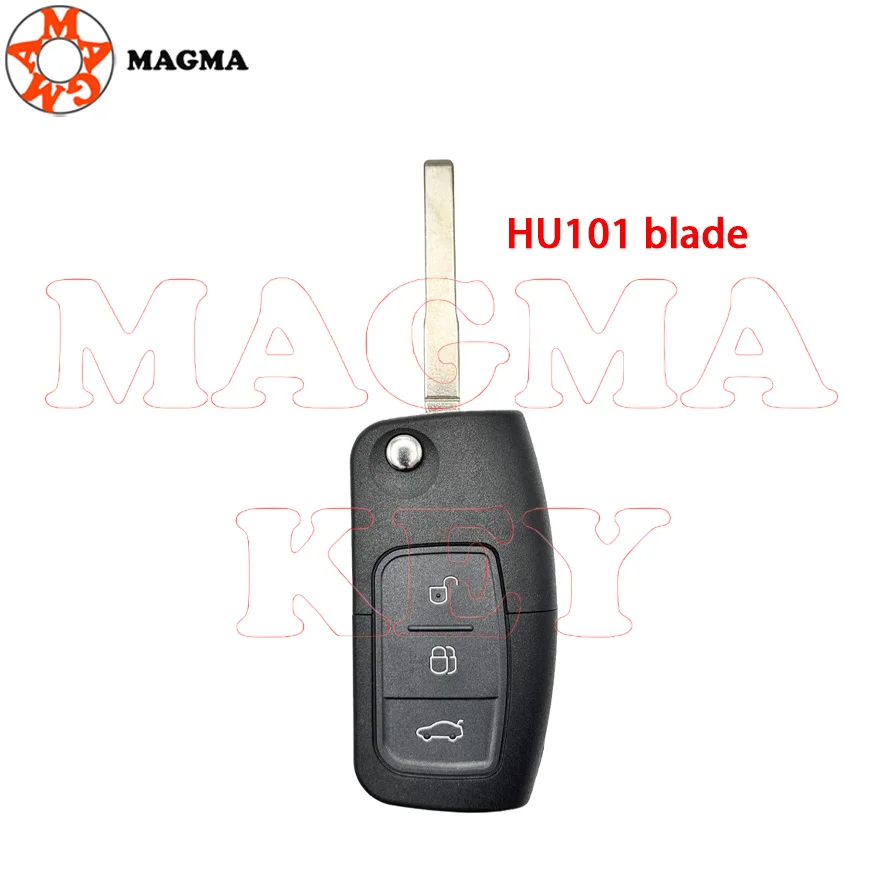 MAGMA 433MHz 4D63 40bit مفتاح السيارة عن بعد لفورد فيوجن فوكس مونديو فييستا جالاكسي HU101 شفرة مفاتيح السيارة الوجه #5