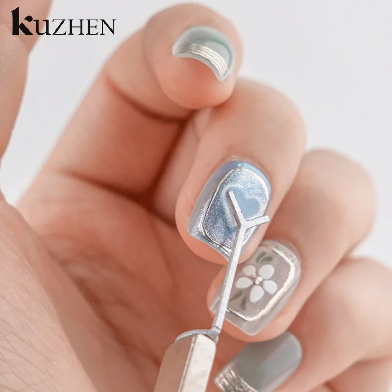 Herramientas de alambre de palo magnético para uñas en forma de Y para crear formas de corazón y lingote en las uñas amor corazón ojo de gato imán para uñas accesorios de arte