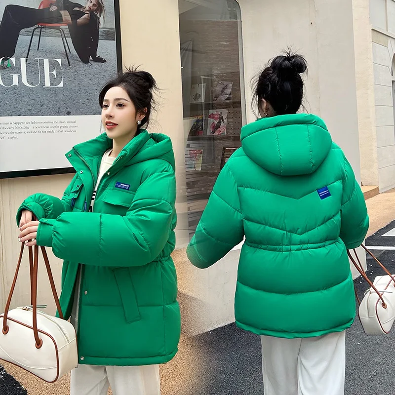 

Korean Girl Clothing Style Winter Short Padded Coat Women Thickened Loose Fashionable Temperament Cotton Jacket