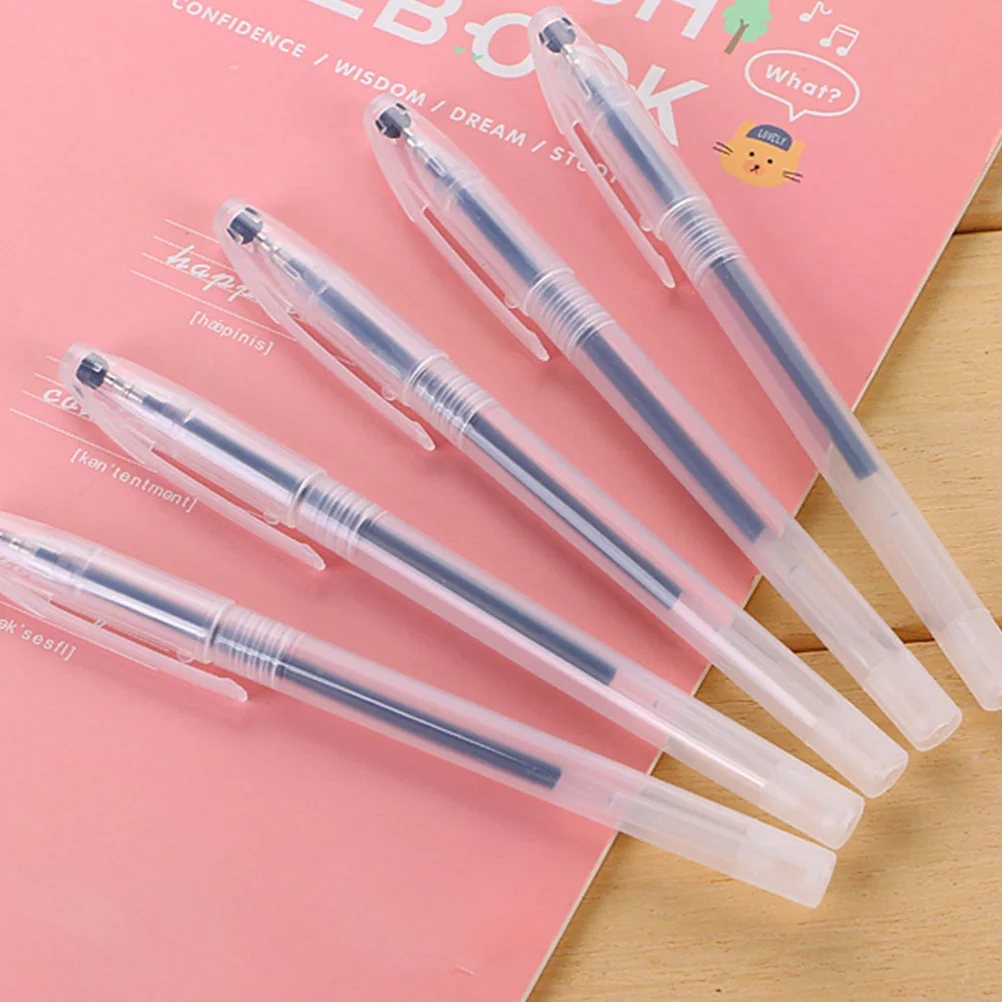 

100Pcs Empty Pen Shells Clear Plastic Fillable Pen Holders Office Supply Students Stationery Long Lasting Protect Cores