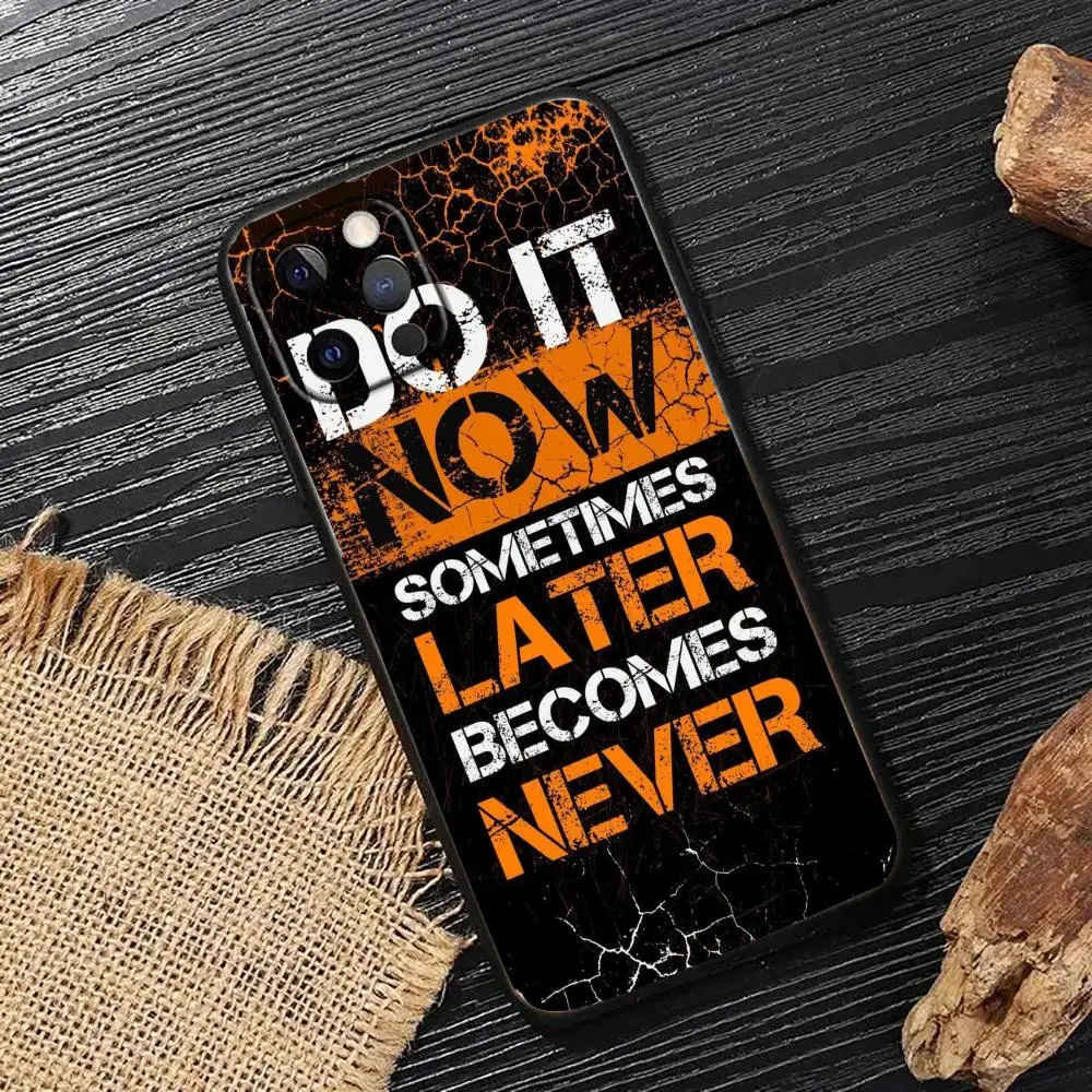 

Inspirational Words: Phone Case Suitable for iPhone 16, 17, 15, 14, 13, 12, 11 Pro/Max/Plus Full Pack Matte Soft Case