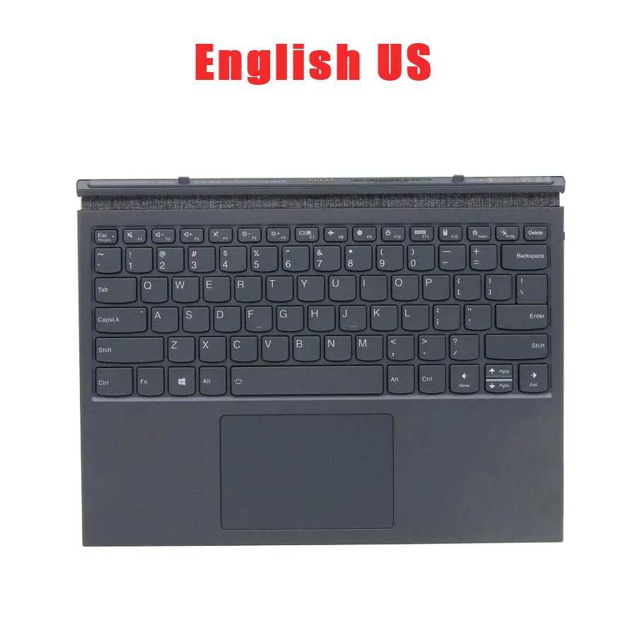 2-in-1 Tablet Duet 7 BT Folio Keyboard Dock For Lenovo For Yoga Duet 7-13IML05 82AS 5D20Z51358 5D20Z51351 English US Backlit