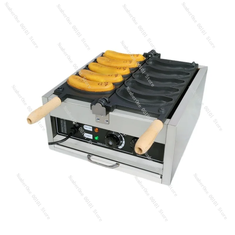 110V Banana Burner | Five Hole Electric Flip Waffle Equipment | 220V Internet celebrity muffin machine