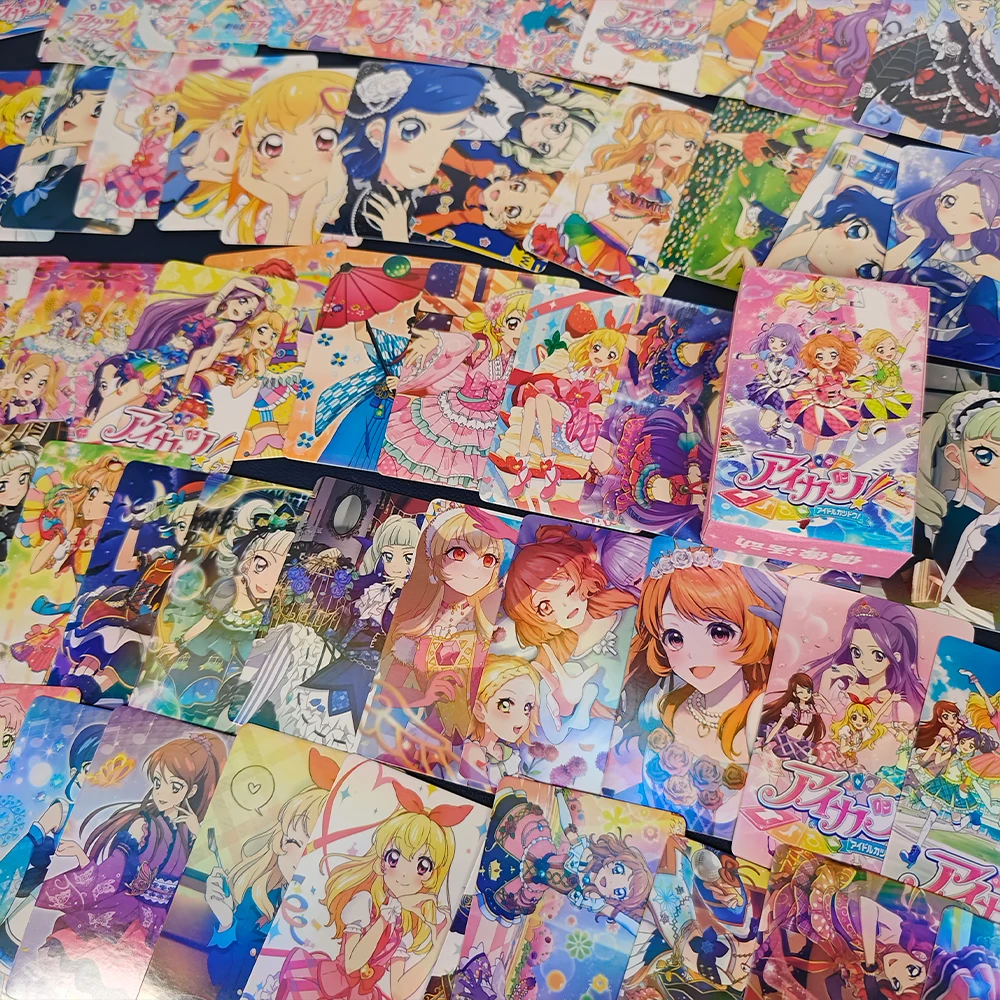 55 Pc/set Aikatsu Manga Laser Lomo Card Album Comic Characters Photocard Fans Collection Cards