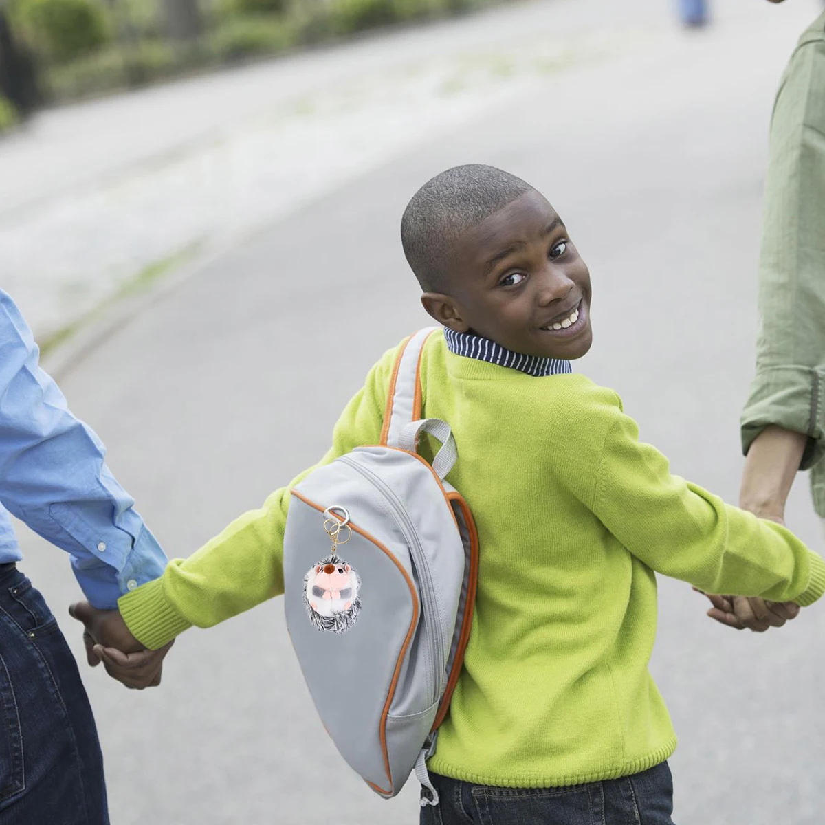 

1Pcs Key Accessory Hedgehog Keychain Lovely Bag Charm Decor for Keys Creative Pendant with Soft Touch Comfortable Feel