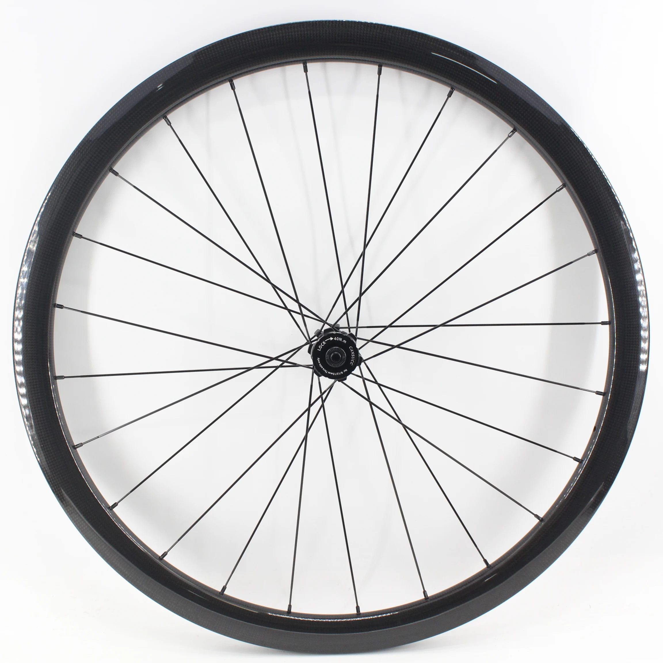 Roda sepeda serat karbon penuh, Clincher Tubeless rim Cyclocross Travel kerikil sepeda jalan 700C 35/50mm lebar 28/34mm