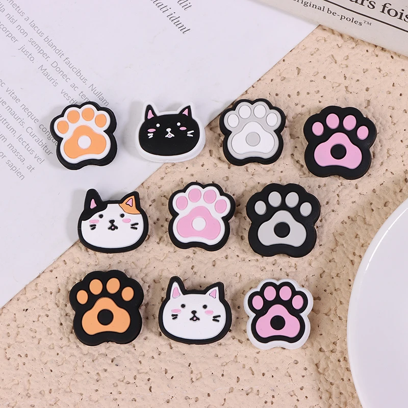 New Cute Cat Silicone Tennis Racket Shock Absorber Tennis Vibration Dampener Anti-Vibration Sport Accessories Reduce Vibration