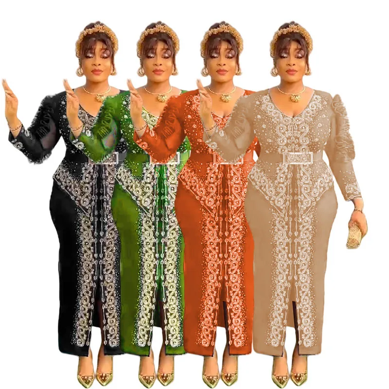 

Customized African Dresses for Women Elegant Party Evening Dashiki Abaya Maxi Dress Africa Clothes Ankara Dresses 2026 Bodycon D