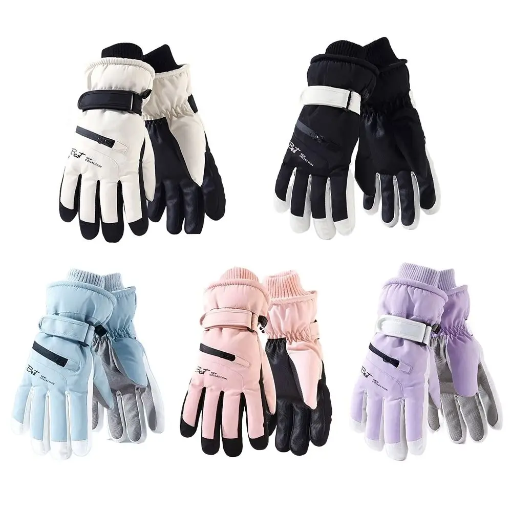 

Antislip Windproof Skiing Gloves for Men Sports Cycling Motocycle Full Palm Gloves Thickened Waterproof Snowboard Gloves Winter