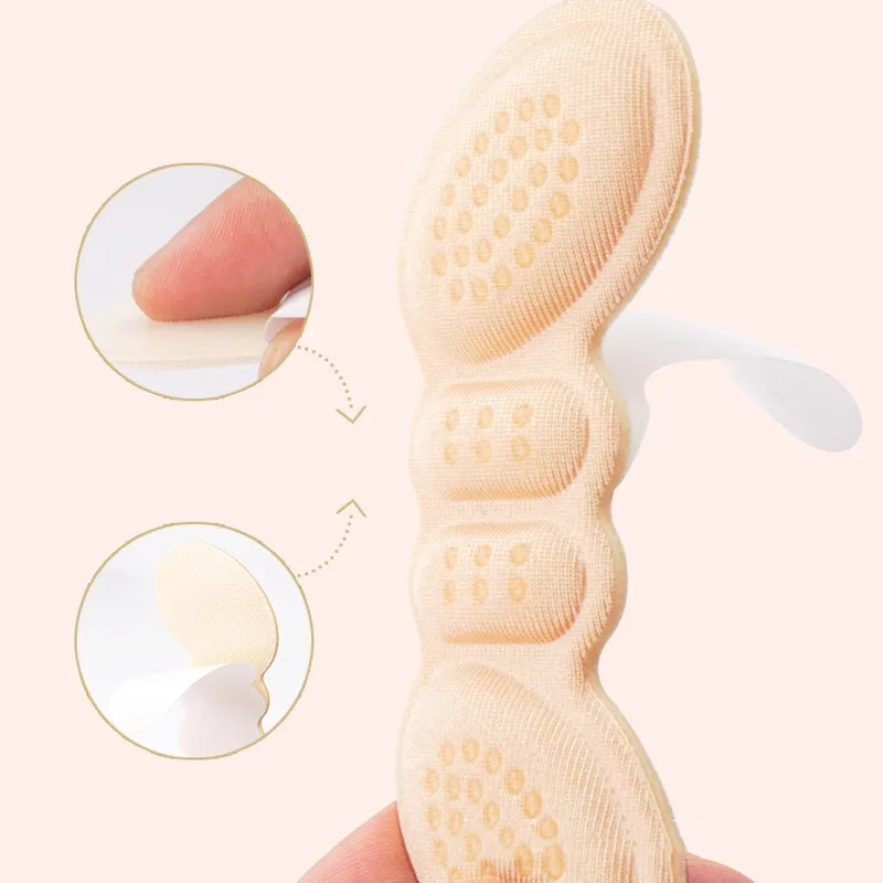 10pcs High Heel Inserts Pain Relief Anti-wear Cushion Pad Heel Insoles for Sport Shoes Back Adhesive Shoe Pads Sponge Insole Pad