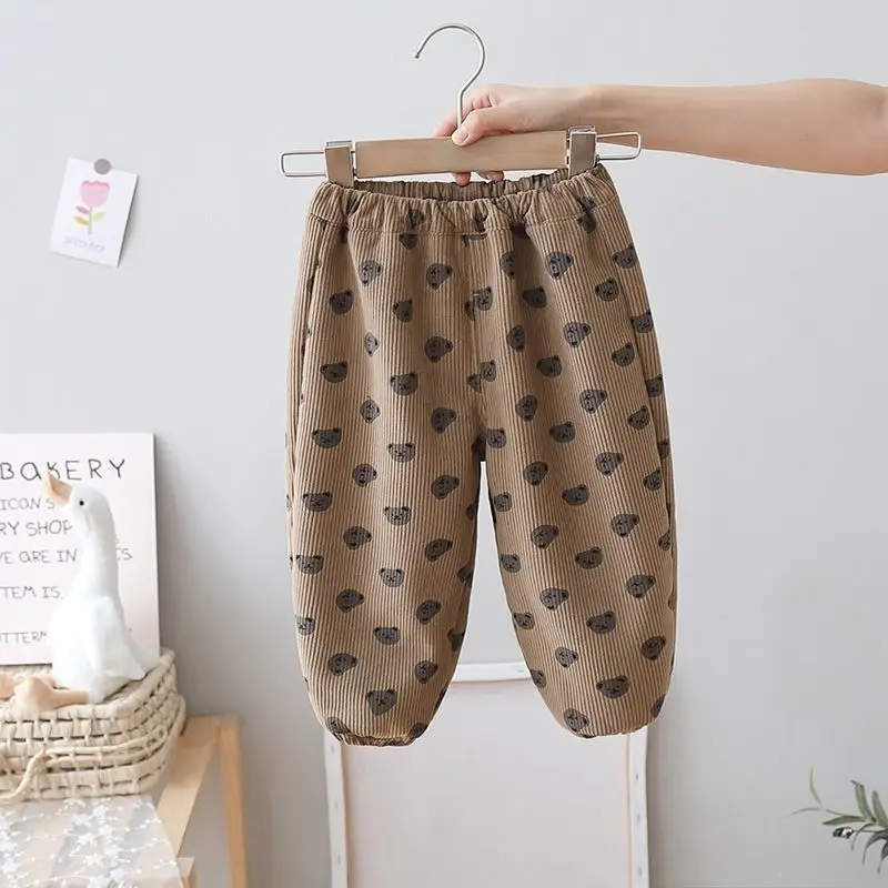 Boys Casual Pants Long Trousers Cotton 2024 Cute Spring Autumn Baby's Kids Pants High Quality Children's Clothing