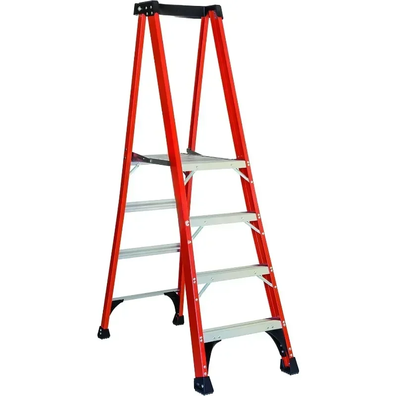 4-Foot Fiberglass Platform Step Ladder, 375-Pound Load Capacity, Type IAA, FXP1804HD