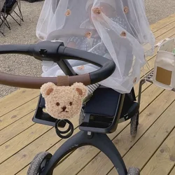 Cute Bear Baby Bag Stroller Hook Pram Rotate 360 Degree Rotatable Cart Organizer Pram Hook Stroller Accessories Mummy Bag Hook