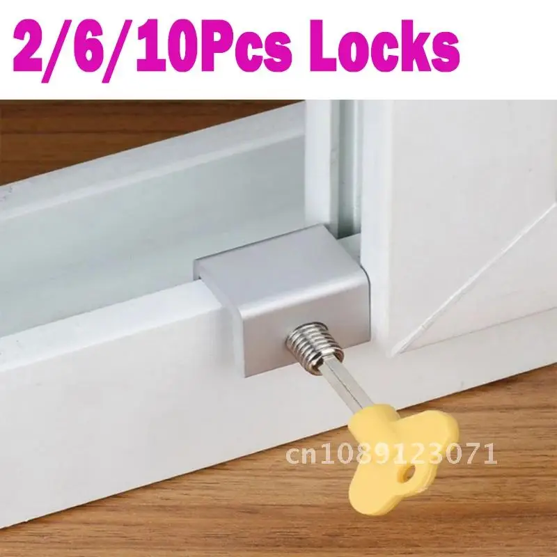 

Door Window Sliding Sash Lock Stopper Cabinet Locks Hardware Limiter Window Lock Translation Screen Lock Child Security Locks