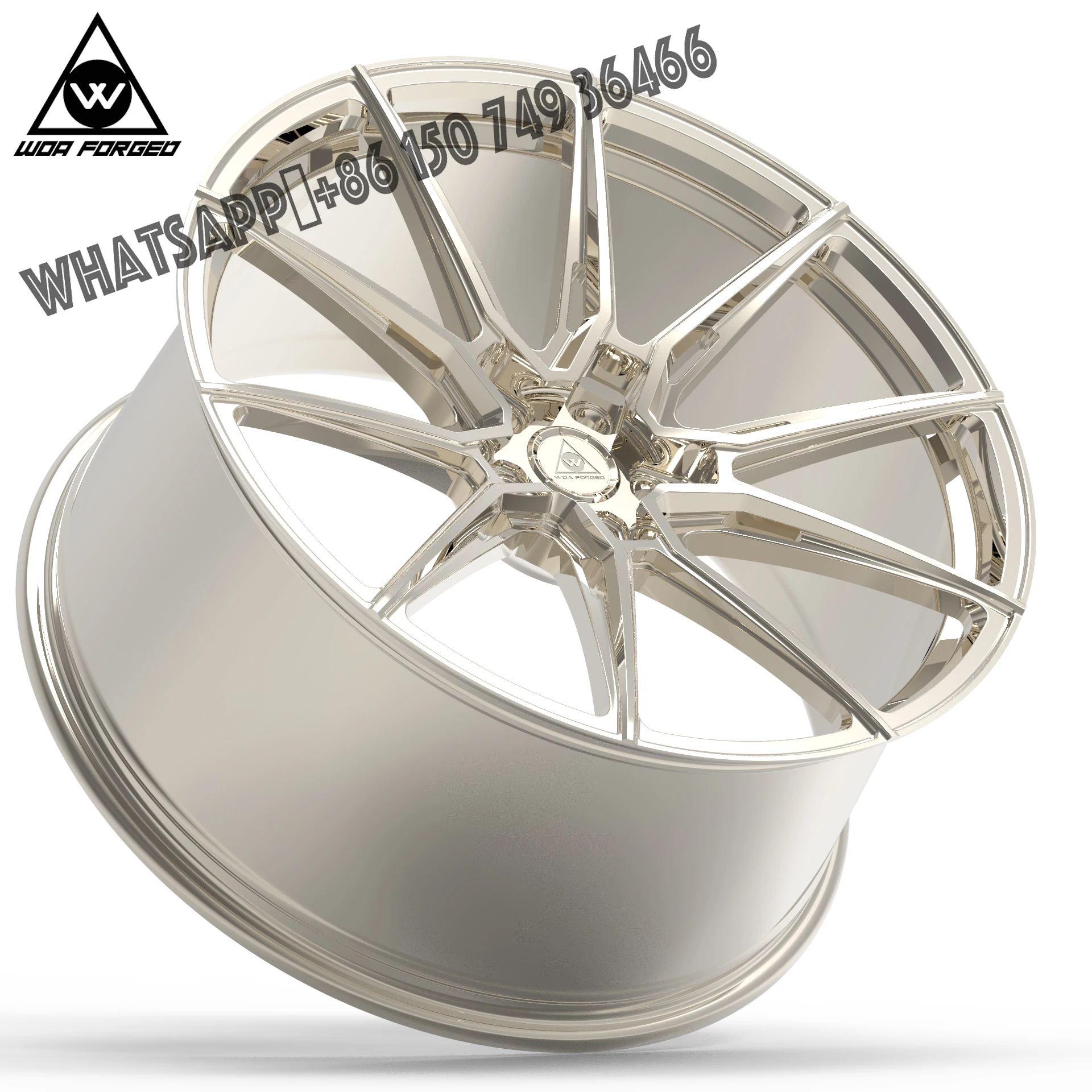 

Customized Monoblock Rim 19 20 21 22 Inch Forged Alloy Wheel 5x112 5x120 Polished Gold Chrome for bmw M4 F30 E46 F10 tesla audi